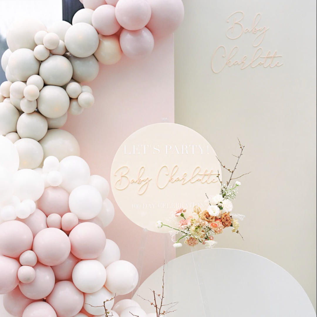 Bohemian Bliss DIY Balloon Garland Kit, cream, natural tone, soft pinks, boho balloon garland kits, confete balloons