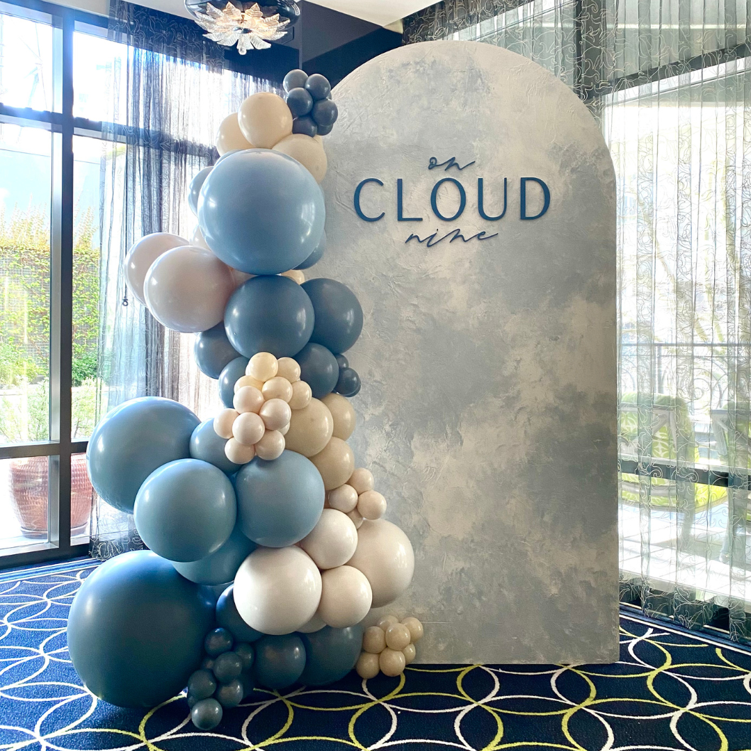 Coastal Mist DIY Balloon Garland Kit, ocean, cream, blues, balloon garland kits, confete balloons