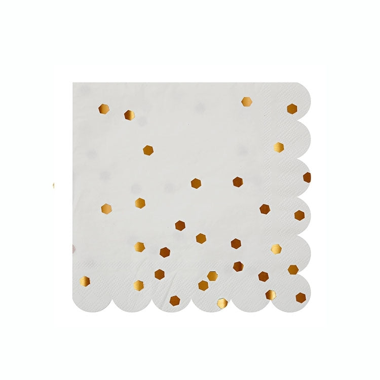 Rose Gold Confetti Small Napkins