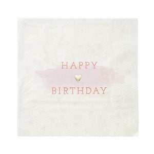 We Heart Pink Large Napkins