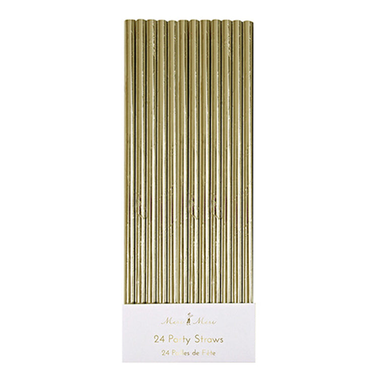Gold Foil Paper Straws