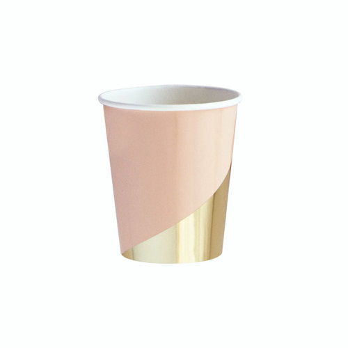 Blush Colorblock Party Cups