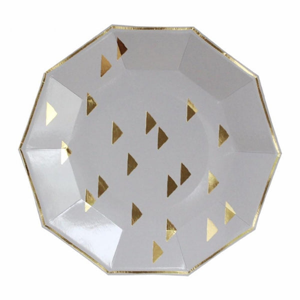 Wander Grey Triangle Large Plates