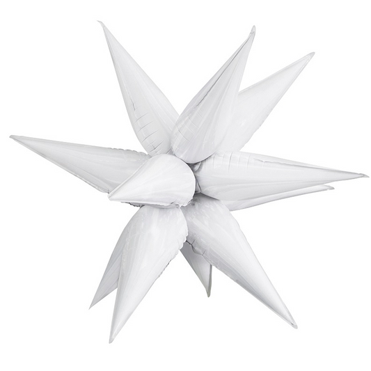 White Starburst Balloon