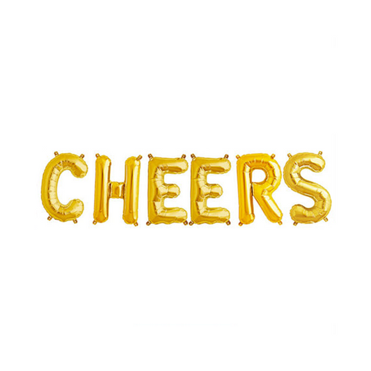 'CHEERS' Mylar Balloon Phrase Pack