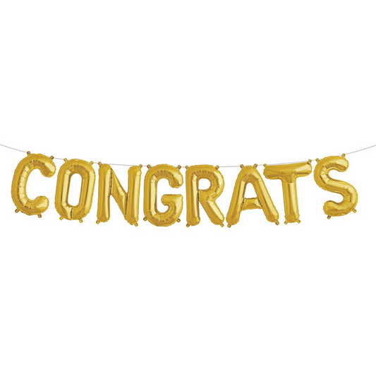 Congrats Mylar Balloon Phrase Pack