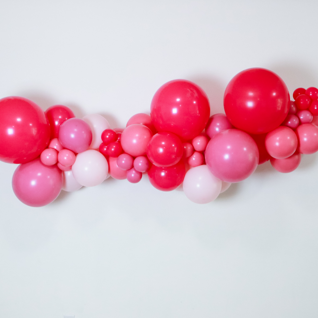 Barbie Pink DIY Balloon Garland Kit, vibrant pinks, flirty, fun, balloon garland kits, confete balloons