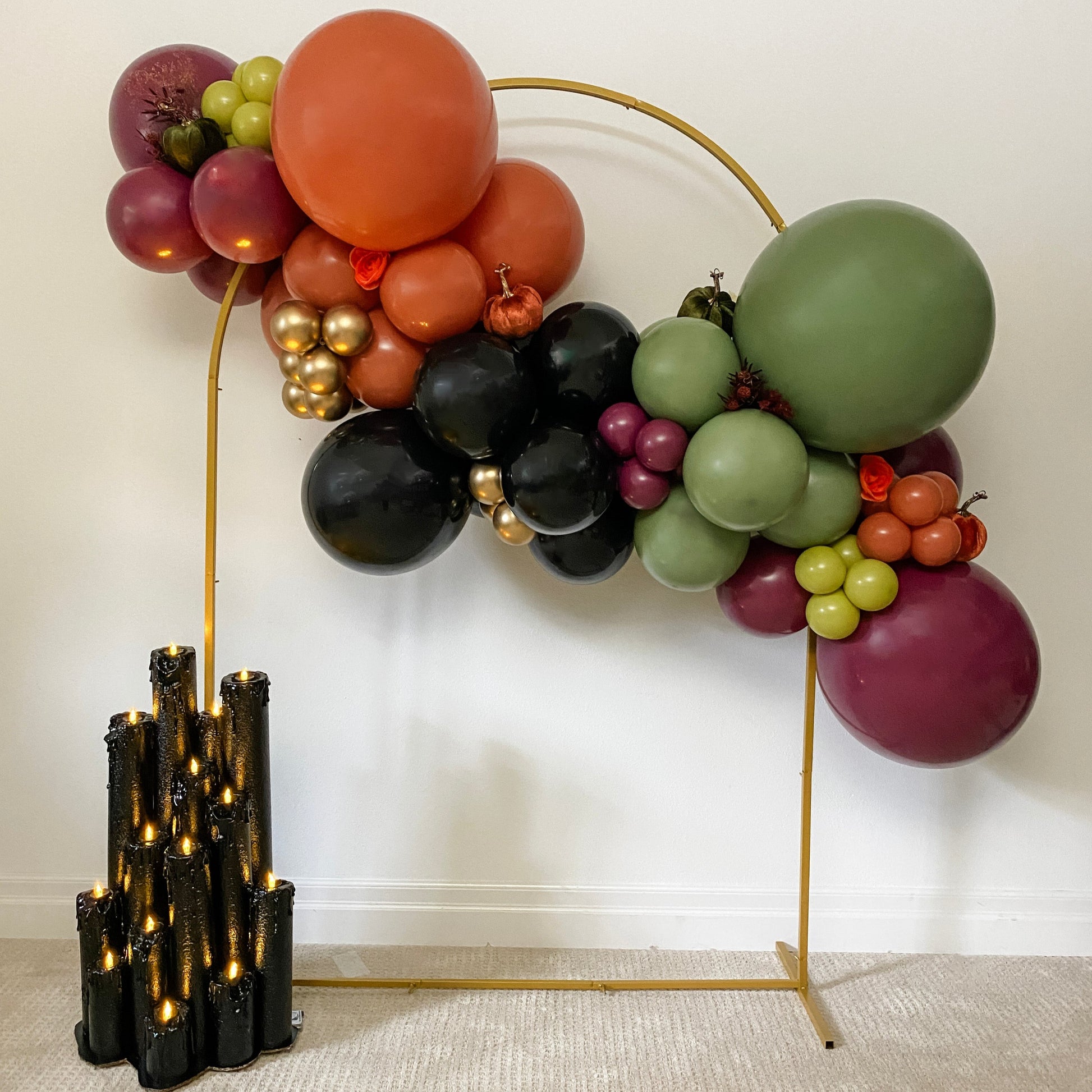 Eerie Elegance DIY Balloon Garland Kit, Fall, Halloween balloon garland kits, confete balloons