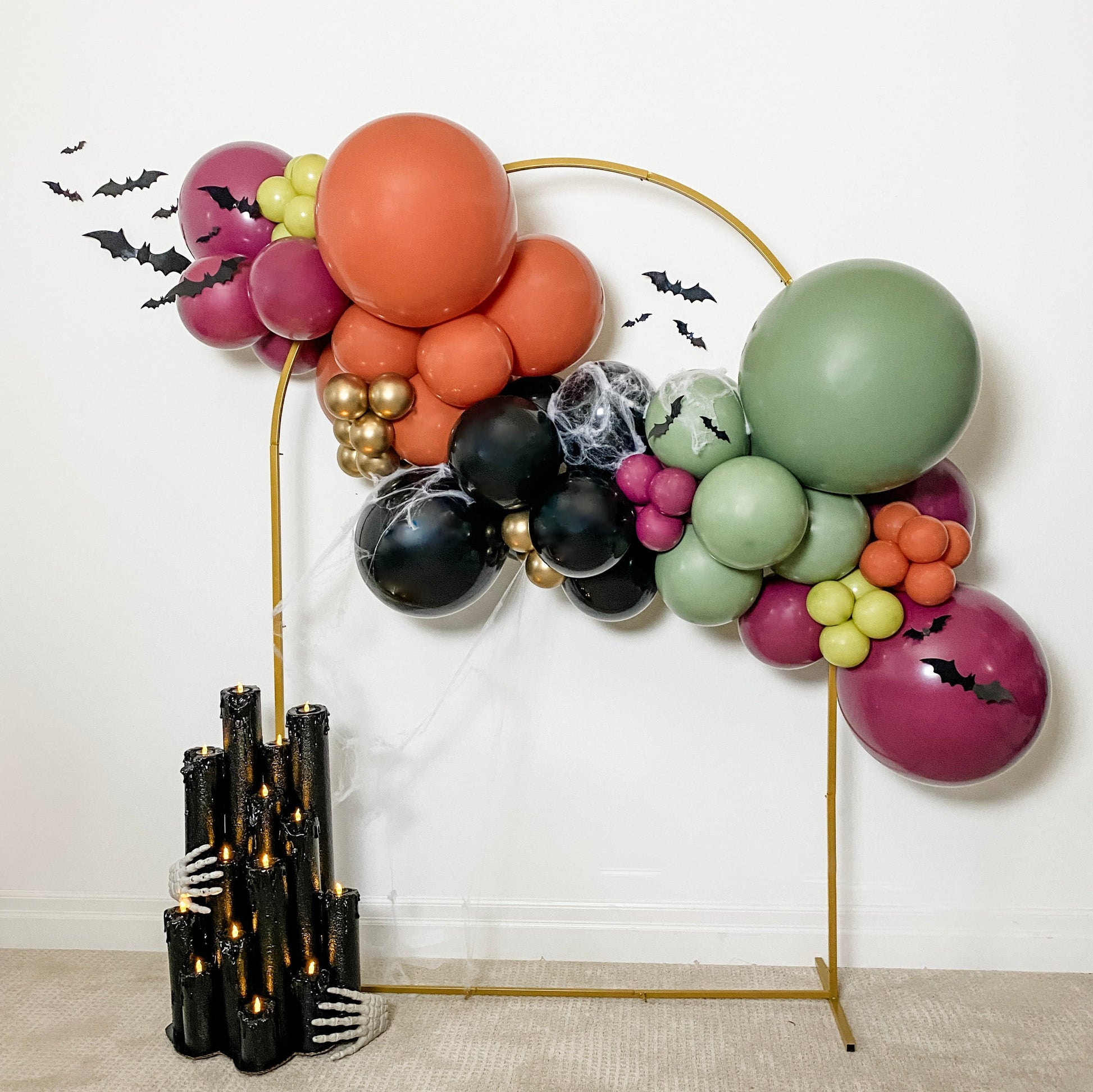 Eerie Elegance DIY Balloon Garland Kit, Fall, Halloween balloon garland kits, confete balloons