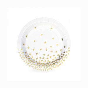 Geo Gold Confetti Small Plates