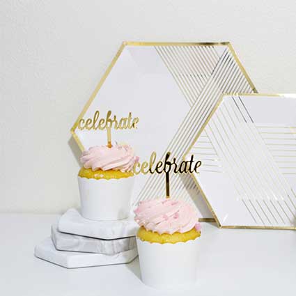 Celebrate Cupcake Topper
