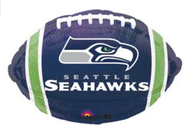 Mylar Seattle Seahawks Football Balloon
