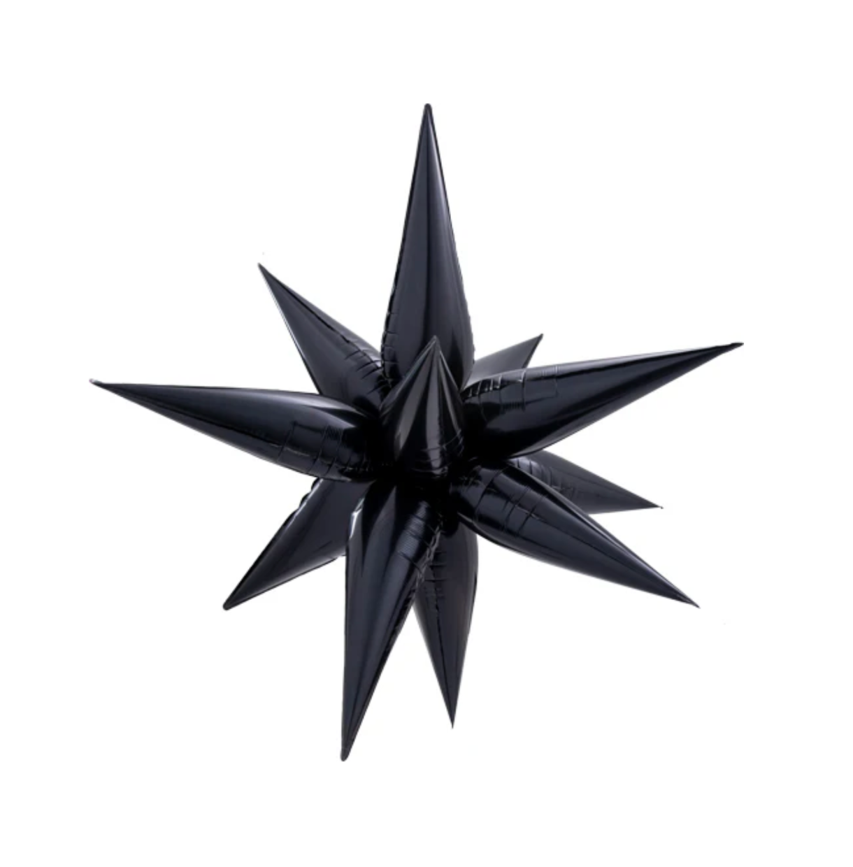 Starburst Black Balloon