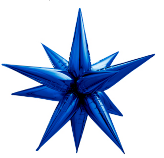 Navy Starburst Balloon